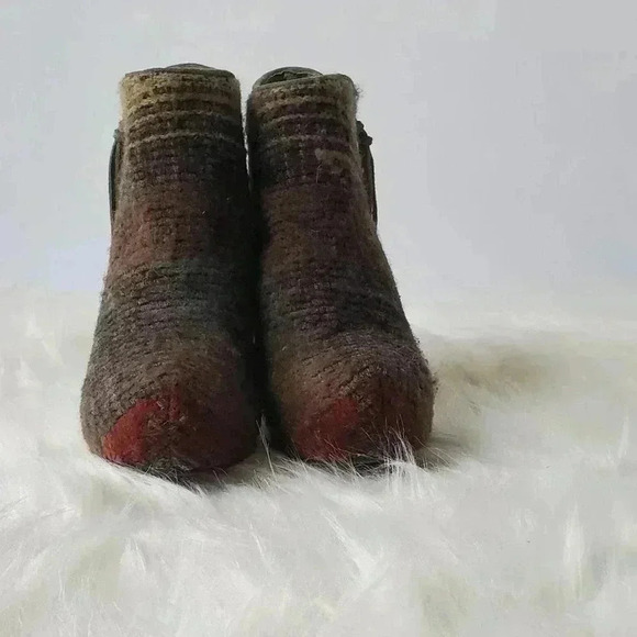 Vogue Picante Aztec Chunky Platform Boots - 6 - Picture 10 of 13